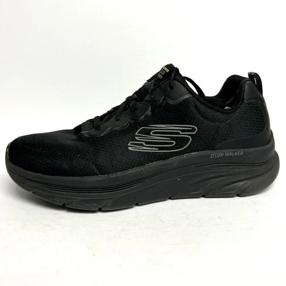 Skechers Mens D’Lites Walker Scambler Sneaker Black 13 M